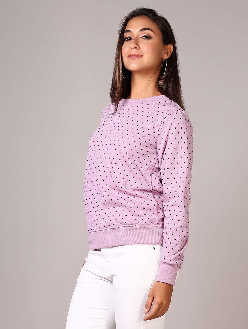 women printed long sleeves sweatshirt - 21644174 -  Standard Image - 2