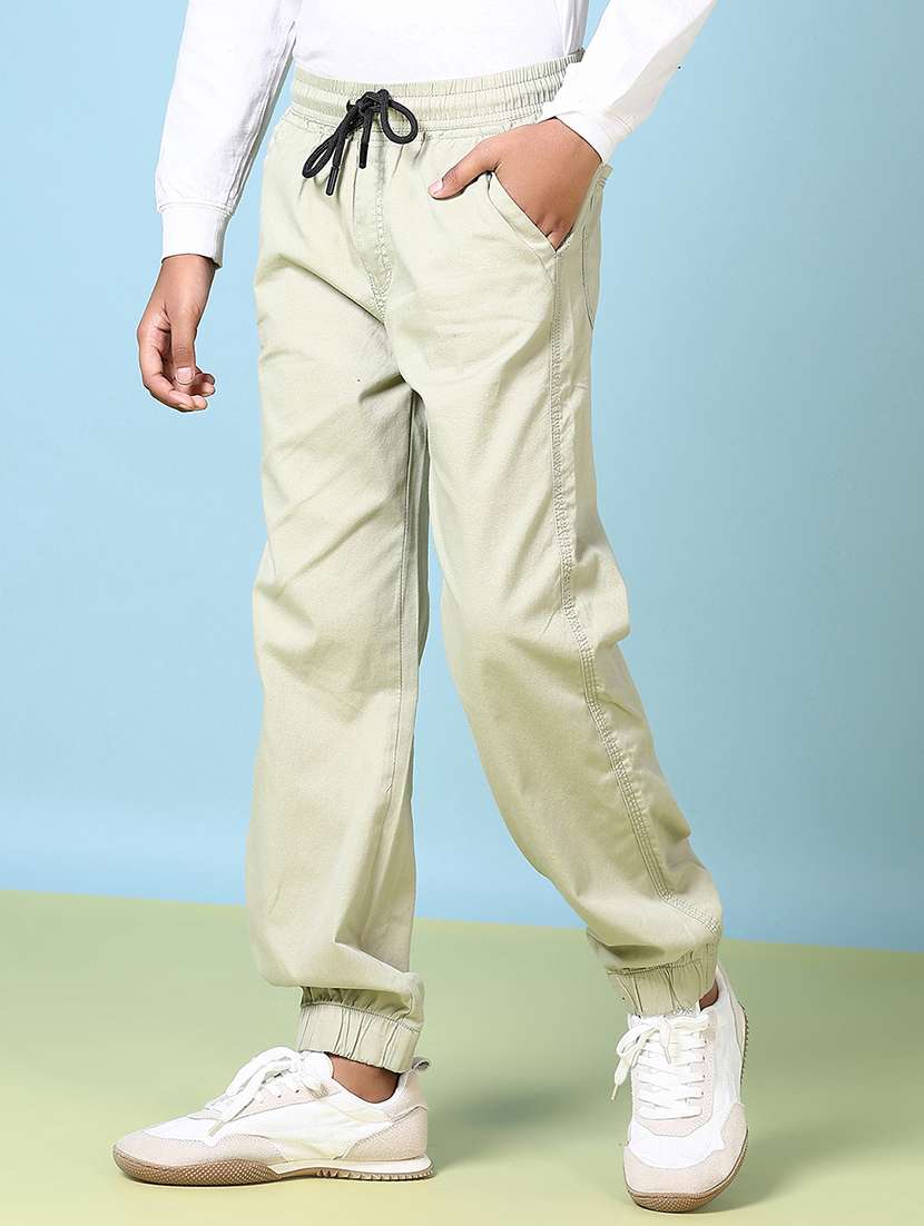 boys solid mid rise jogger - 21644448 -  Standard Image - 2