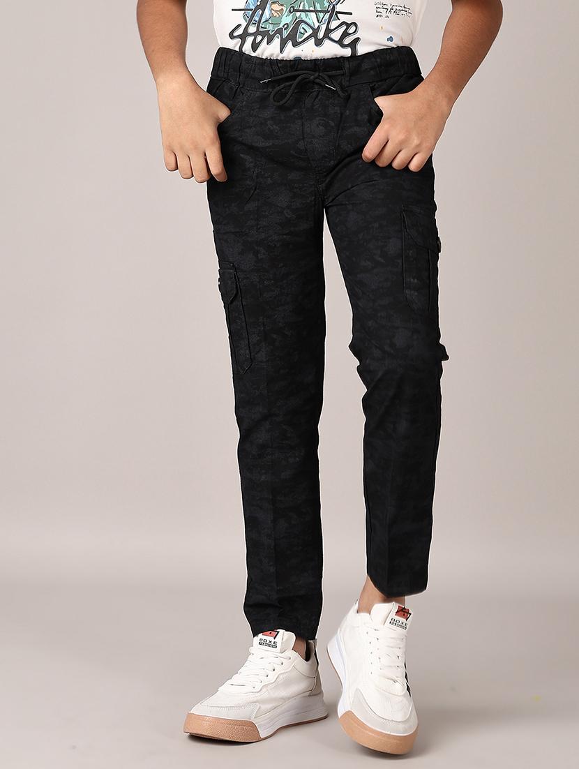 boys mid rise casual cargo