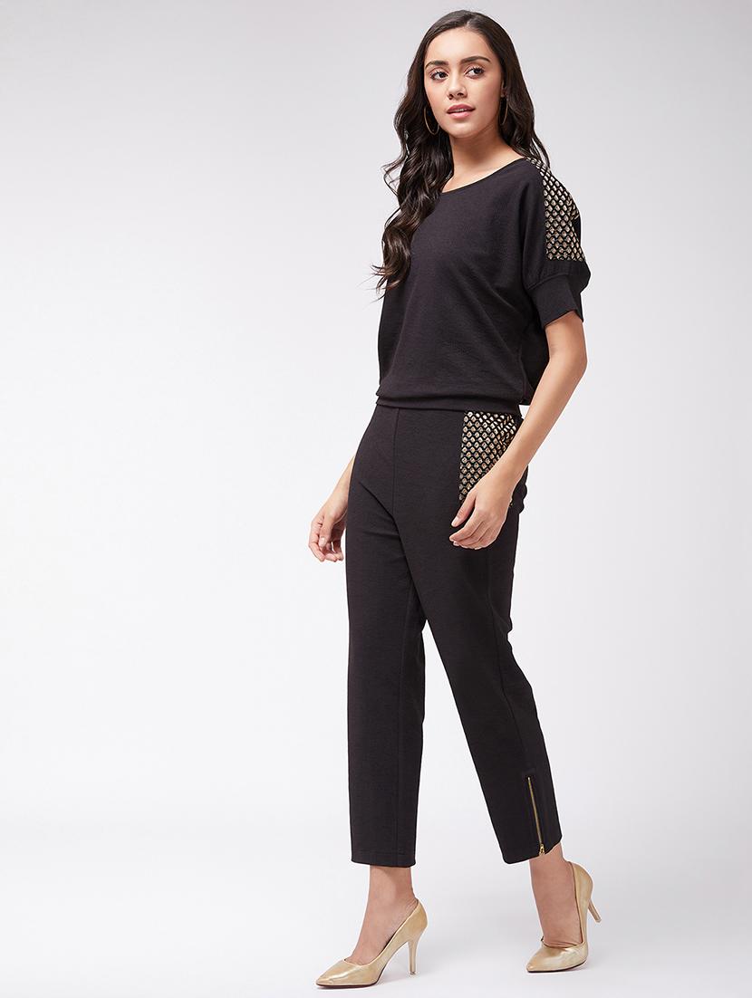 women black top and trouser co-ord set - 21644503 - Standard Image - 2