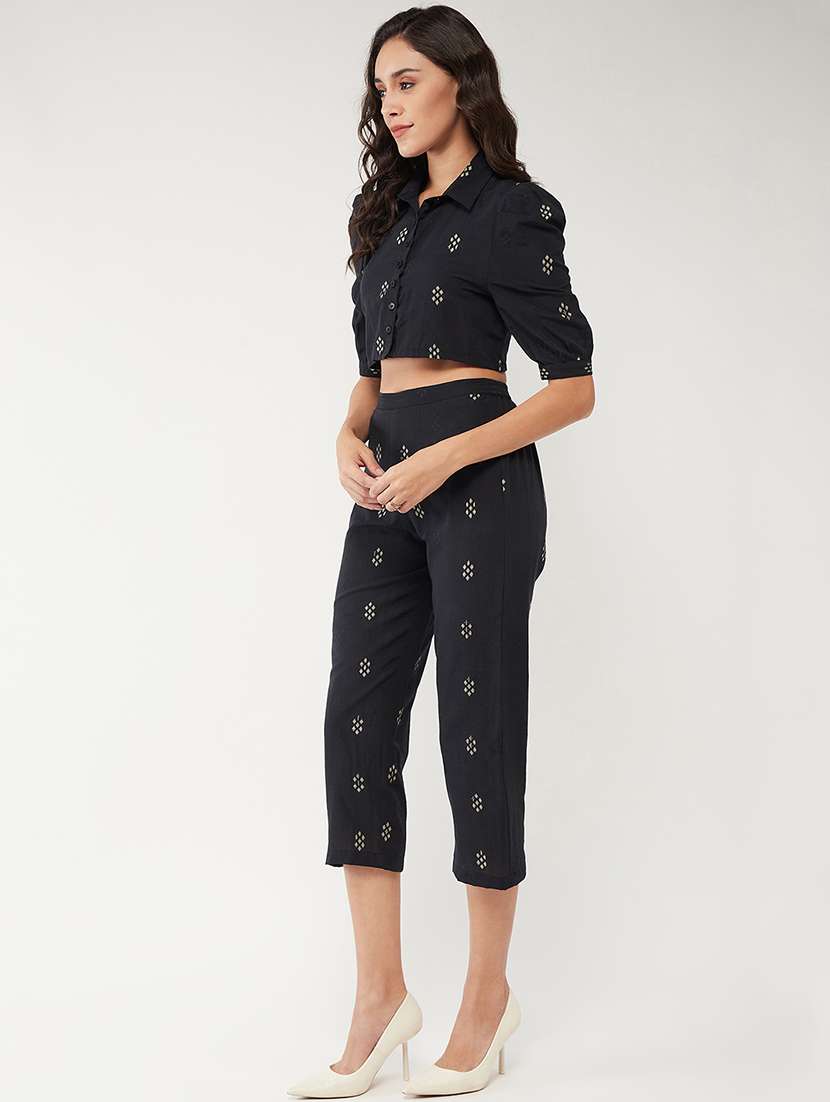 women black top and trouser co-ord set - 21644529 -  Standard Image - 2