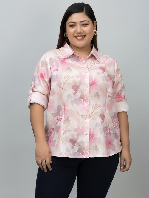 women floral printed long sleeve shirt - 21644623 -  Standard Image - 0