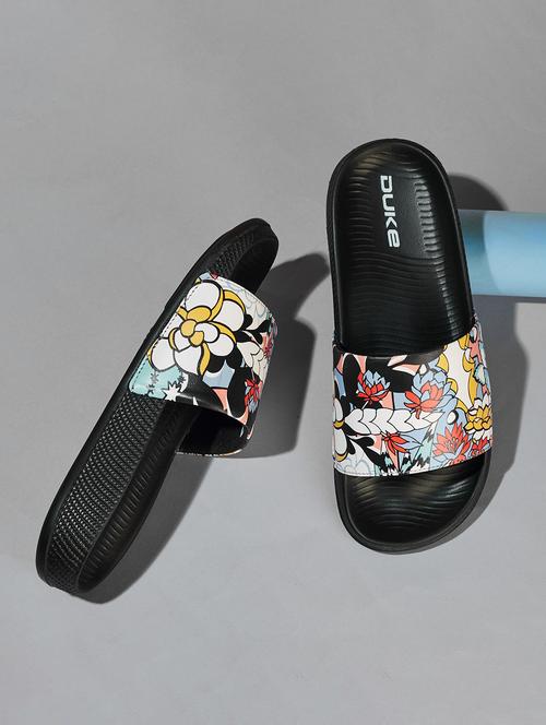 women printed comfortable slides - 21645044 - Standard Image - 0
