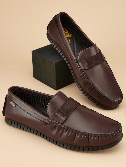 men brown slip on loafer - 21645065 -  Standard Image - 0