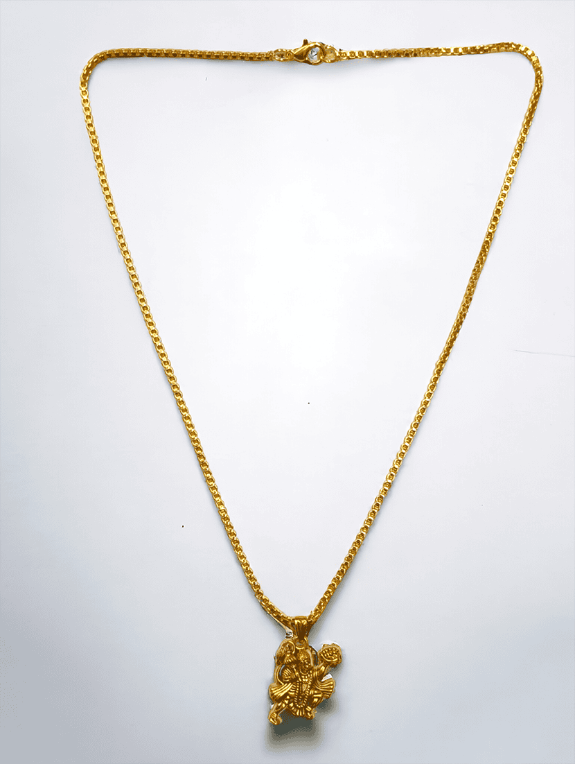 men sacred idol pendant with chain - 21645067 - Standard Image - 2