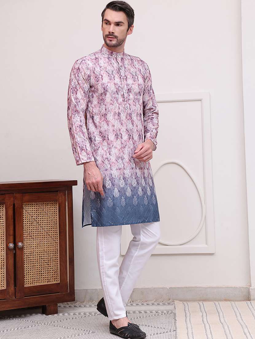 men embroidered kurta pyjama ethnic wear set - 21645312 -  Standard Image - 2