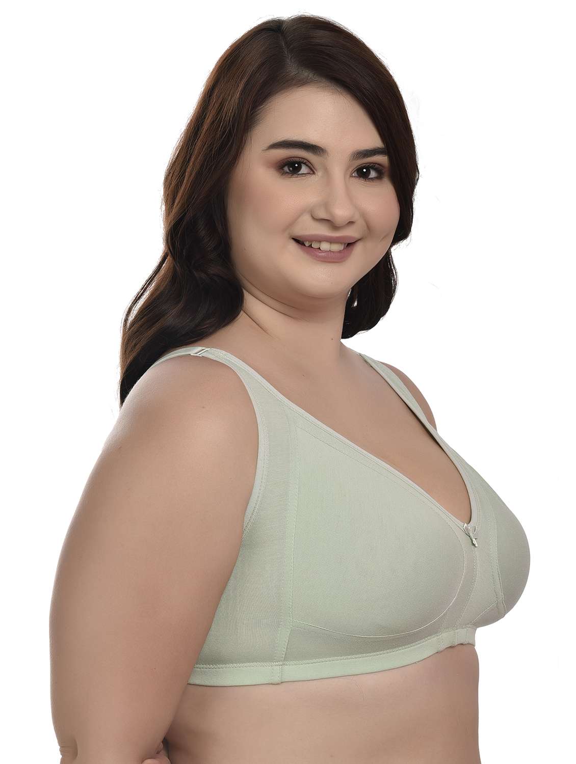 women solid plus size bra - 21645334 -  Standard Image - 2