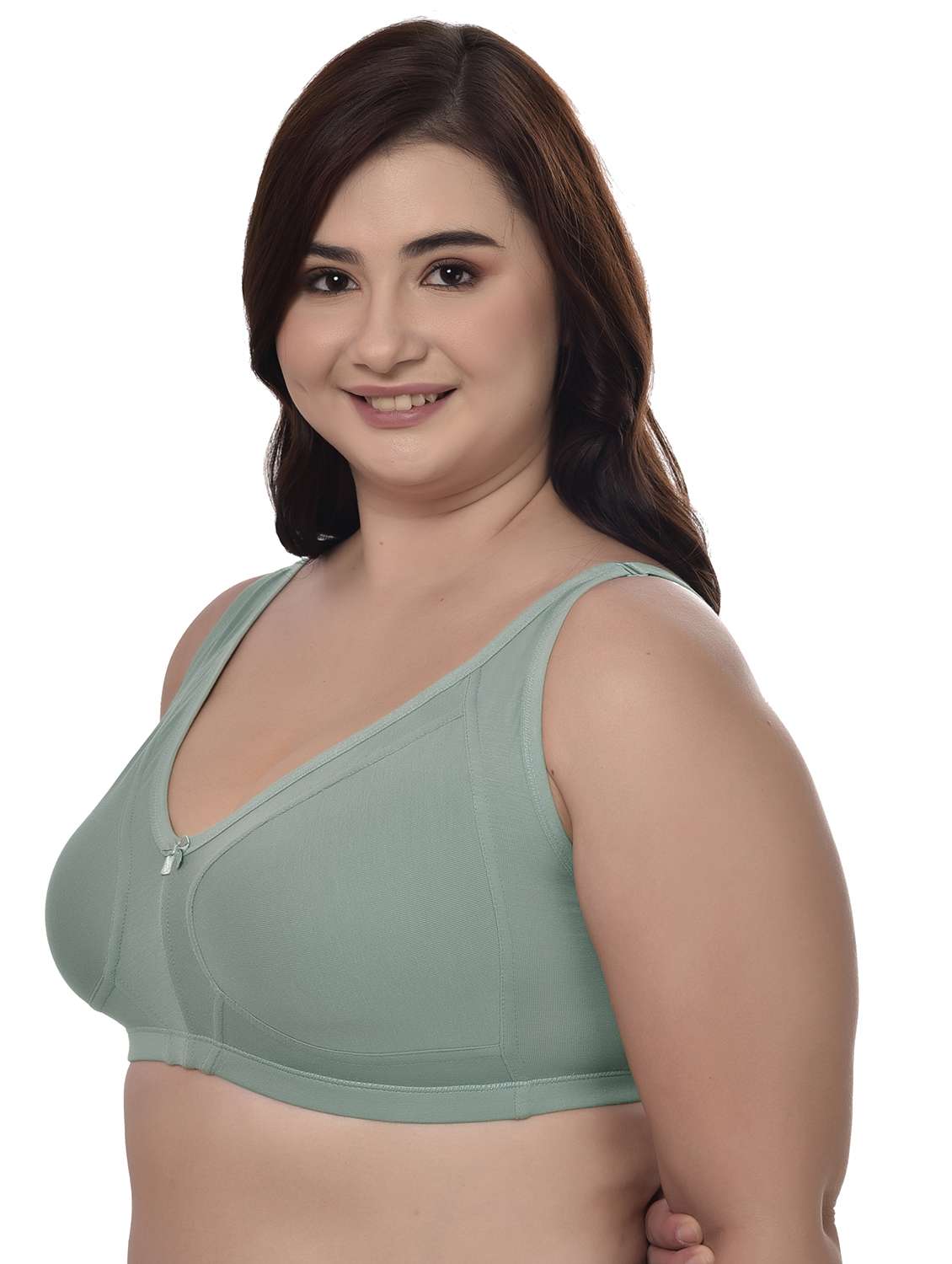 women solid plus size bra - 21645336 -  Standard Image - 2