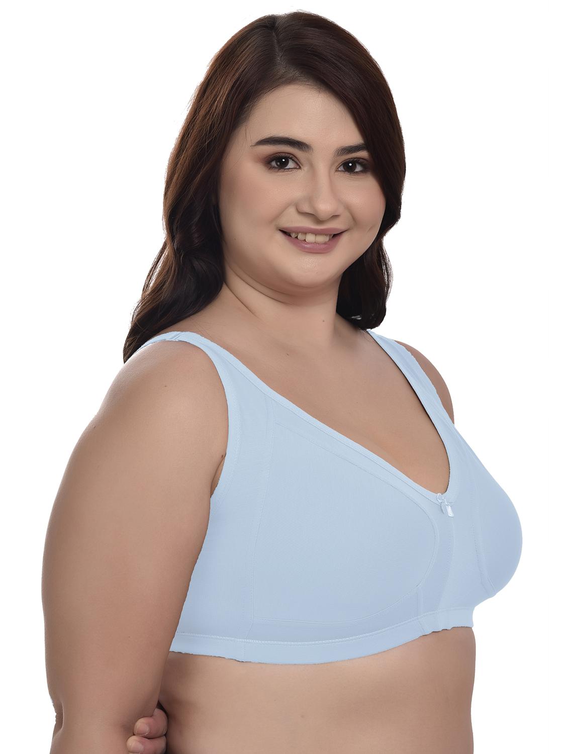 women solid plus size bra - 21645338 - Standard Image - 2