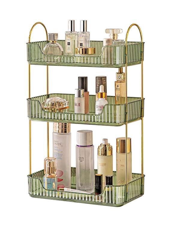 silver martini shelf rack organizer