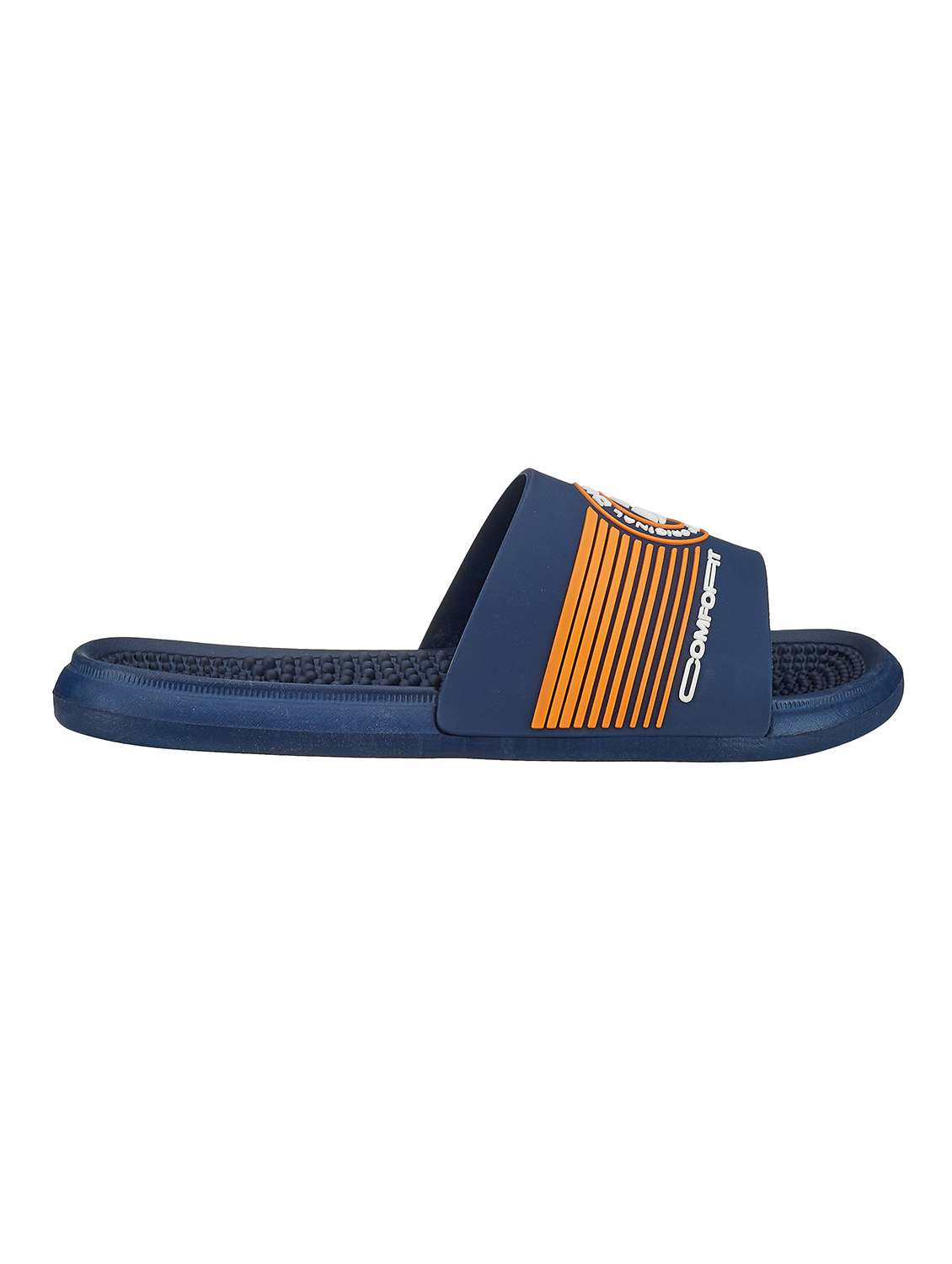 navy blue slider flip flop - 21645420 -  Standard Image - 2