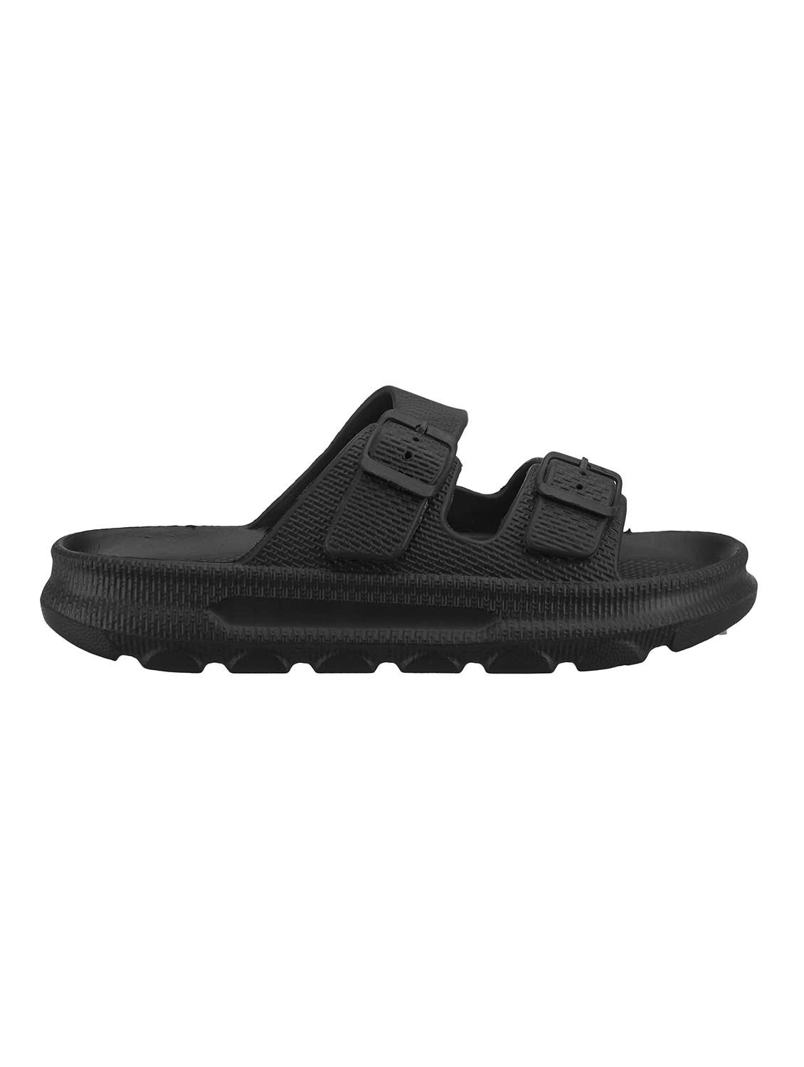 men black slider flip flop - 21645421 -  Standard Image - 2