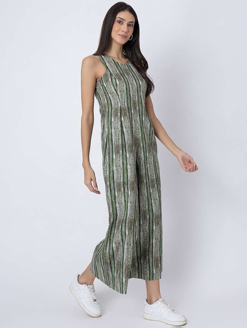 women printed sleeveless jumpsuit - 21645494 -  Standard Image - 2
