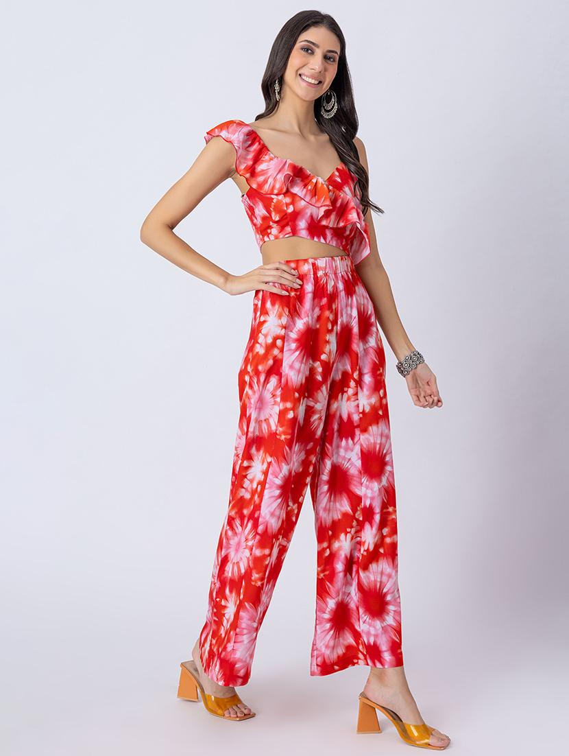 women printed full leg jumpsuit - 21645503 - Standard Image - 2