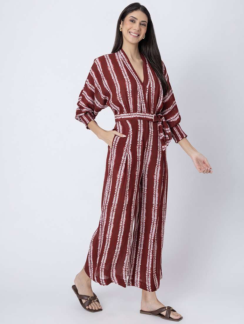 women printed full length jumpsuit - 21645506 -  Standard Image - 2