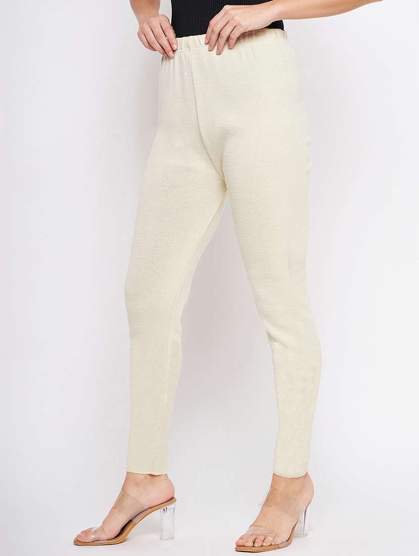 women solid ankle length leggings - 21645540 -  Standard Image - 2