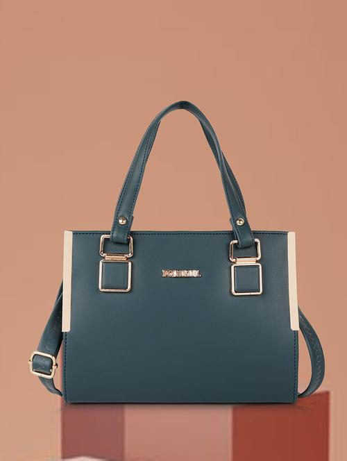 green leatherette (pu) handbag - 21645995 - Standard Image - 0