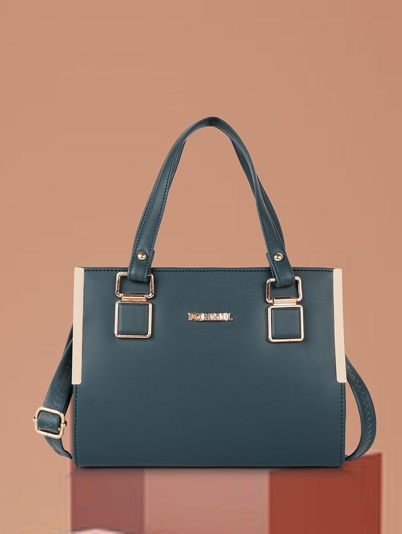 green leatherette (pu) handbag - 21645995 - Zoom Image - 0