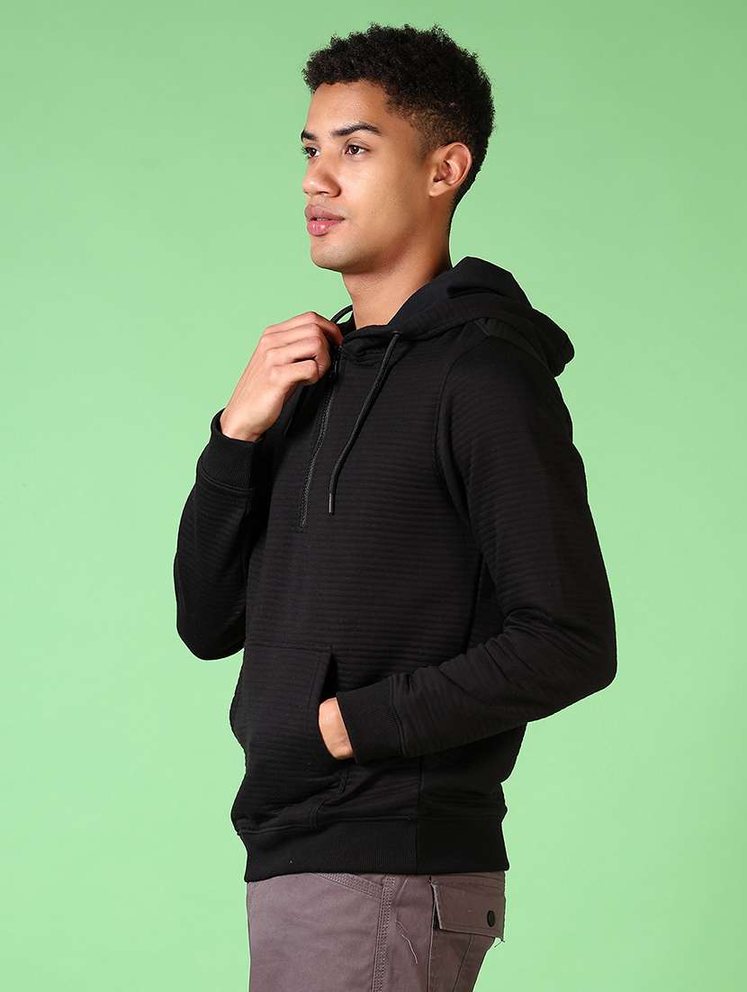men black solid long sleeve sweatshirt - 21646002 -  Standard Image - 2