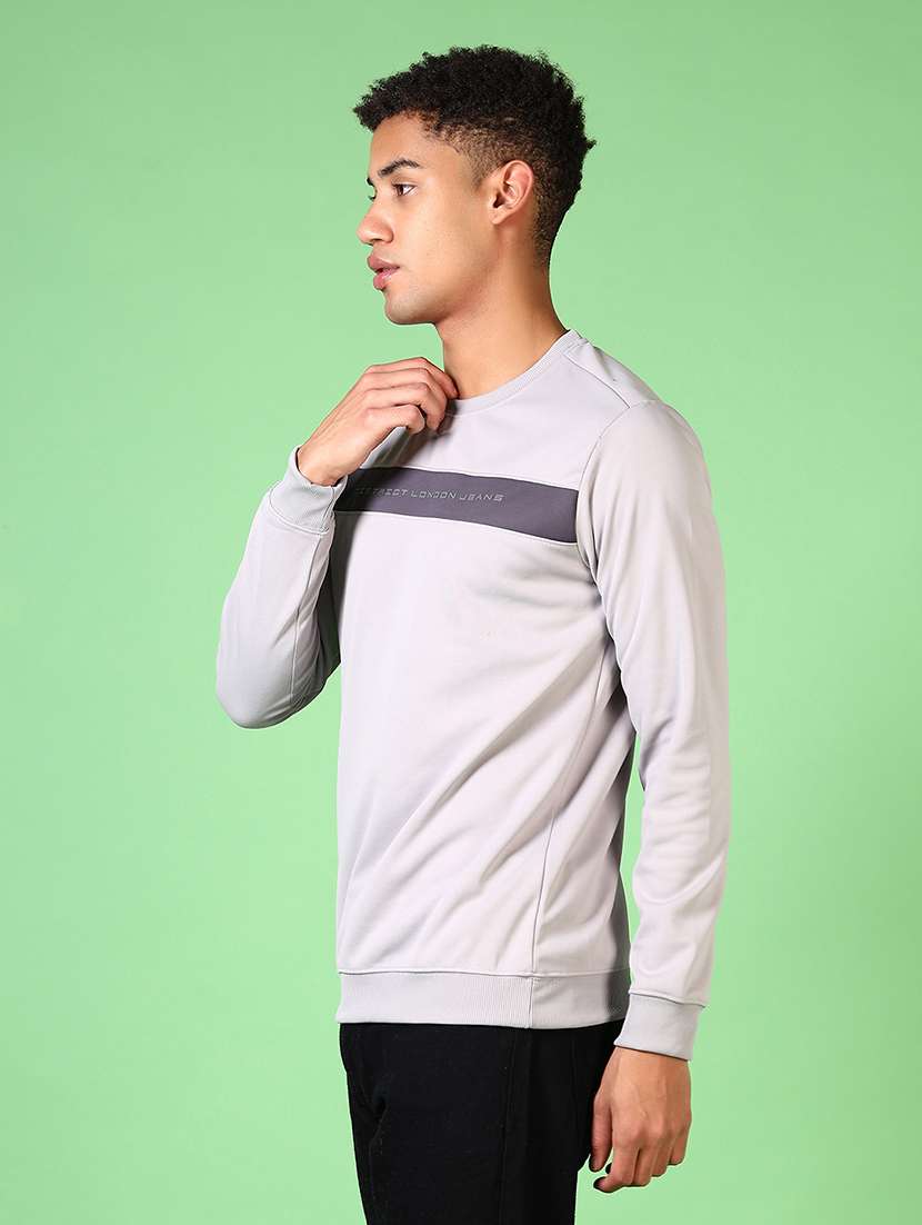 men color block long sleeve sweatshirt - 21646003 -  Standard Image - 2
