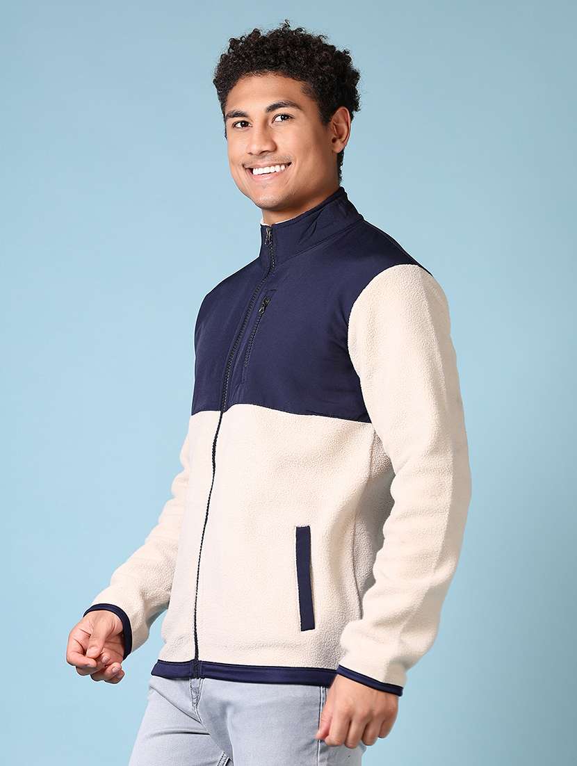 men scolor block long sleeve sweatshirt - 21646071 -  Standard Image - 2