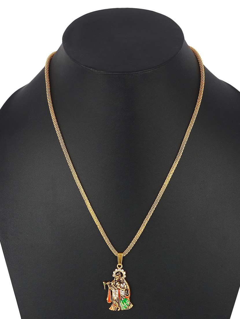 men sacred idol pendant with chain - 21646405 -  Standard Image - 2