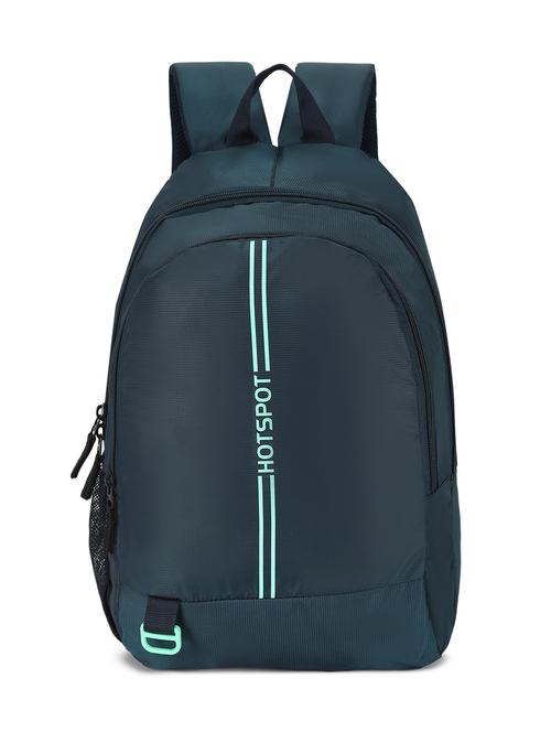 men solid teal polyester regular backpack - 21646498 - Standard Image - 0