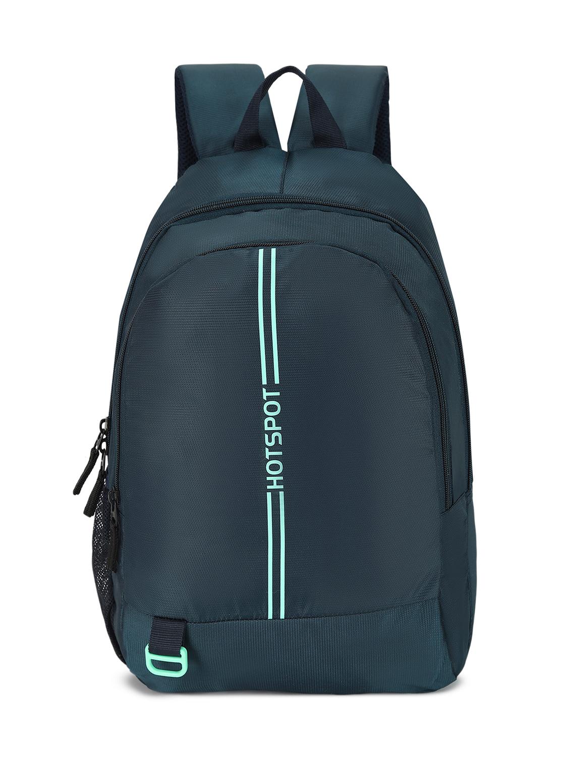 men solid teal polyester regular backpack - 21646498 - Zoom Image - 0