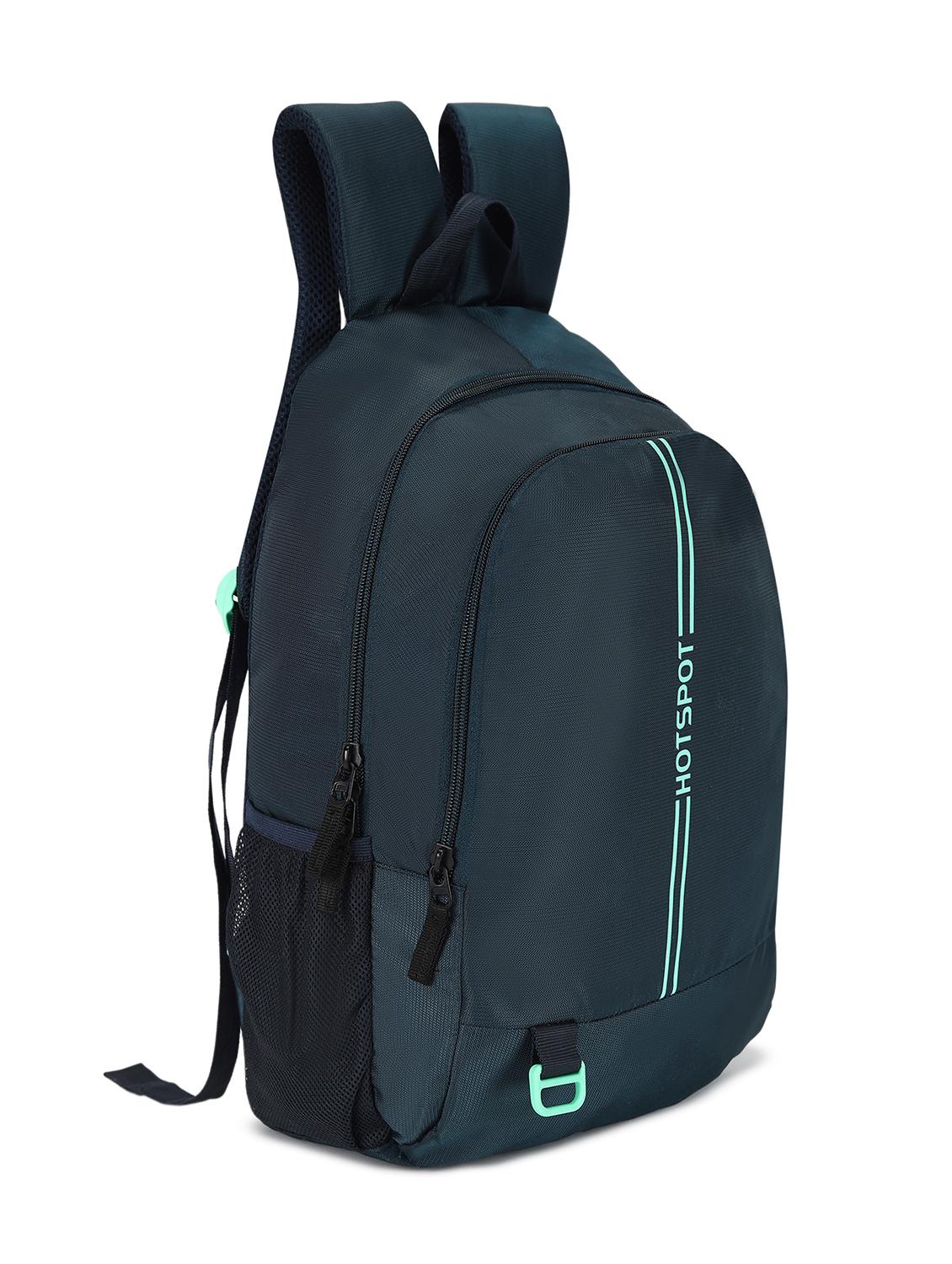 men solid teal polyester regular backpack - 21646498 - Standard Image - 2