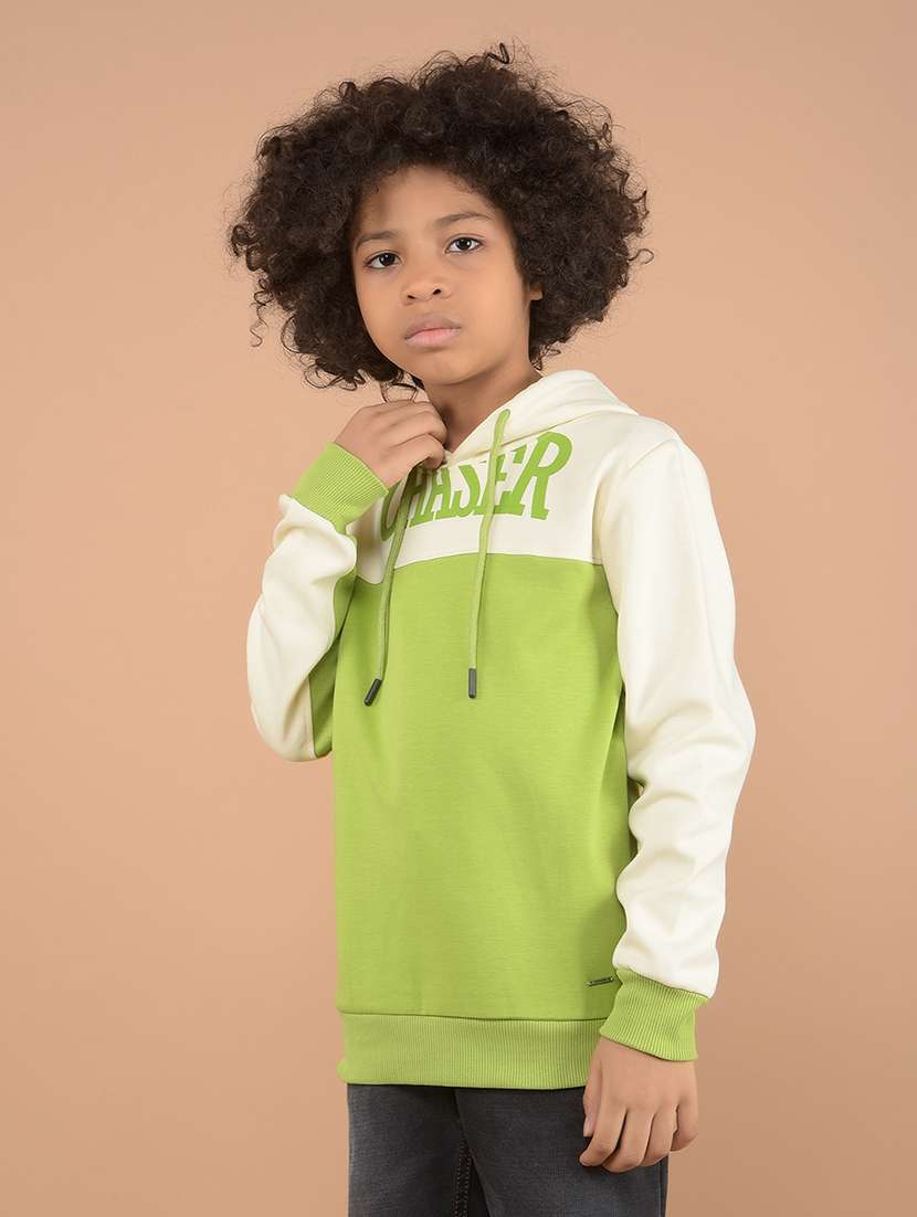 boys color block long sleeve sweatshirts