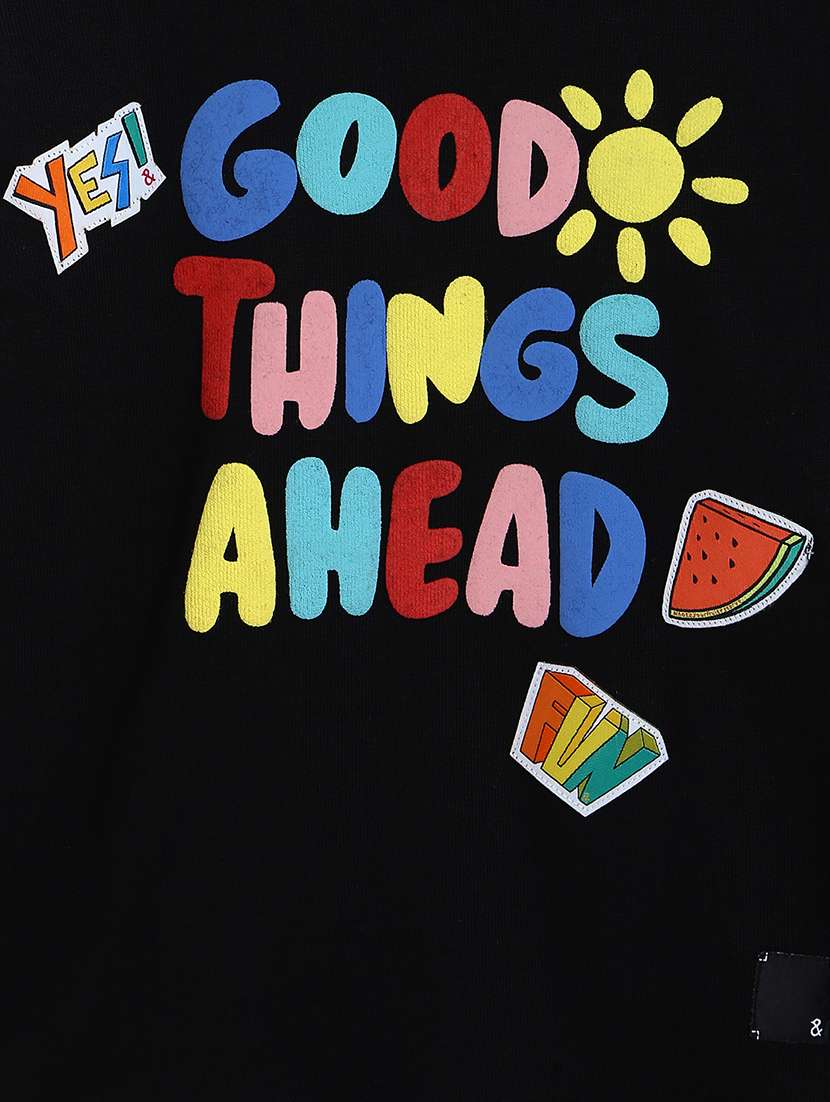 kids long sleeves front print sweatshirt - 21646880 -  Standard Image - 2