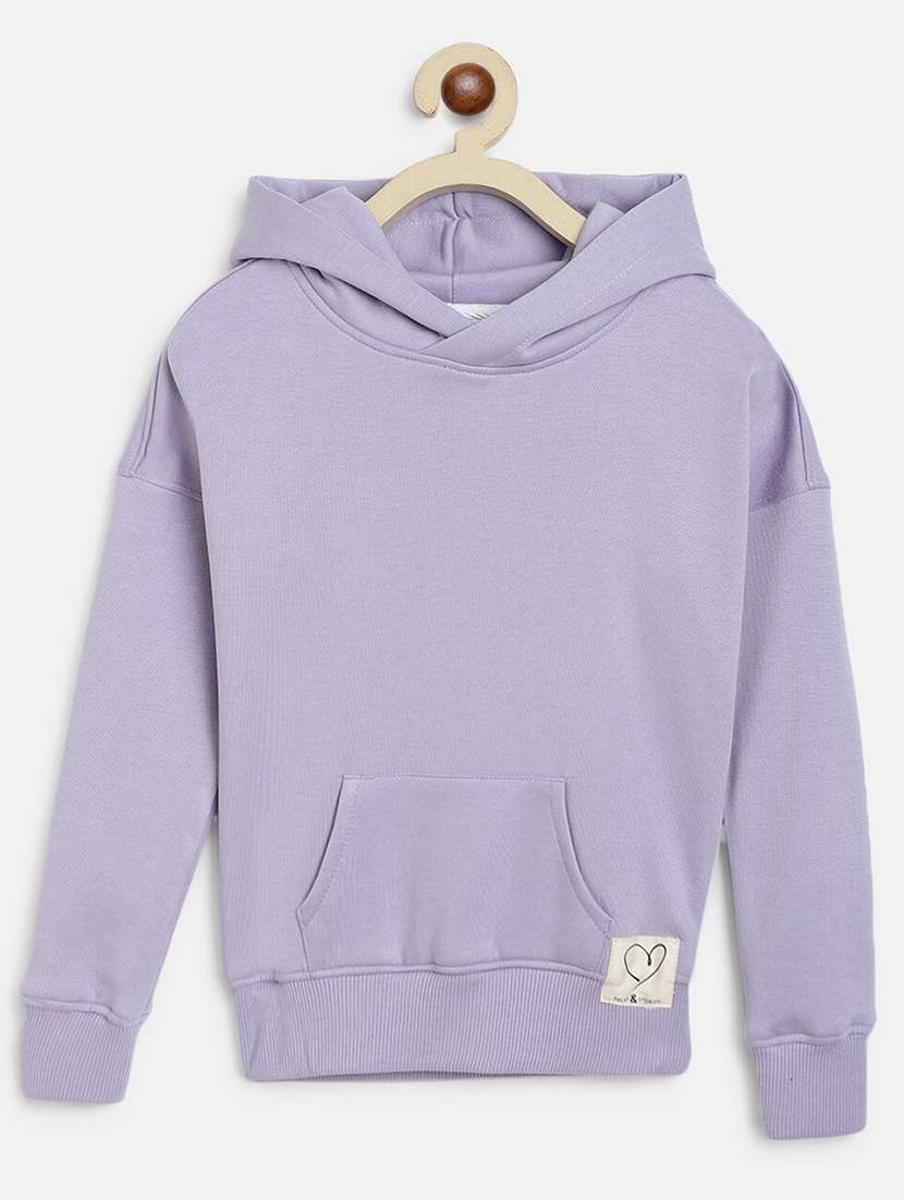 kids long sleeves placement print sweatshirt