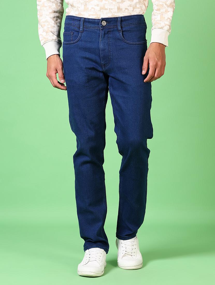 men mid rise plain slim fit jeans