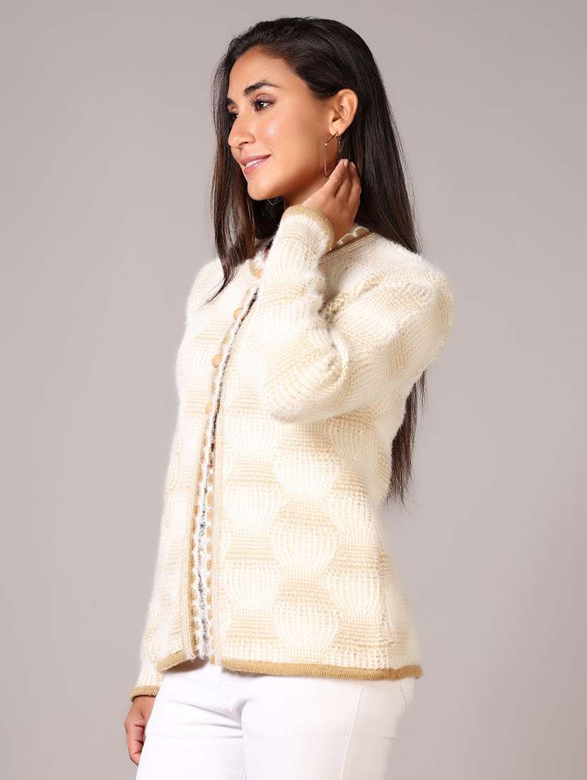 women self designed long sleeve cardigan - 21646908 -  Standard Image - 2