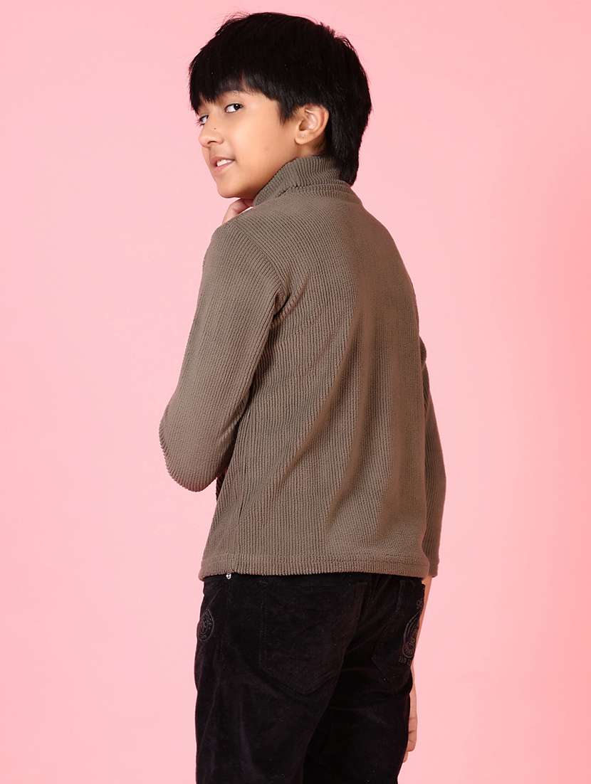 boys solid long sleeve sweater - 21646915 -  Standard Image - 2