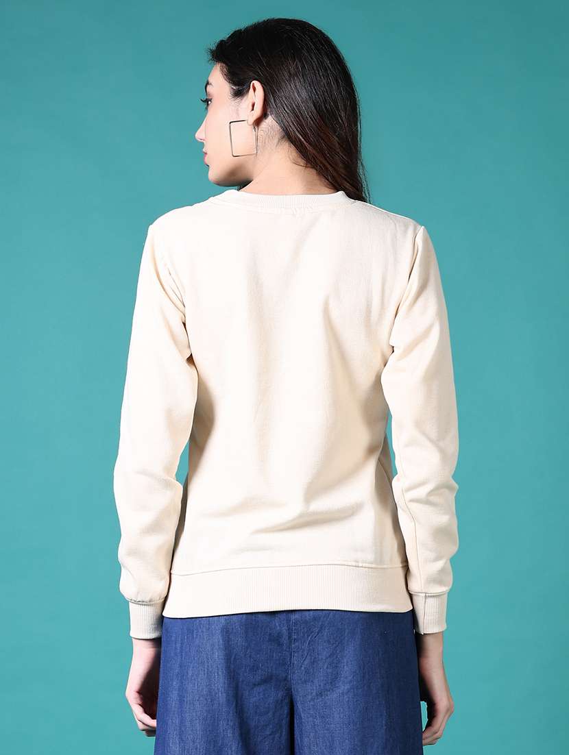 women front print long sleeve sweatshirt - 21646916 -  Standard Image - 2