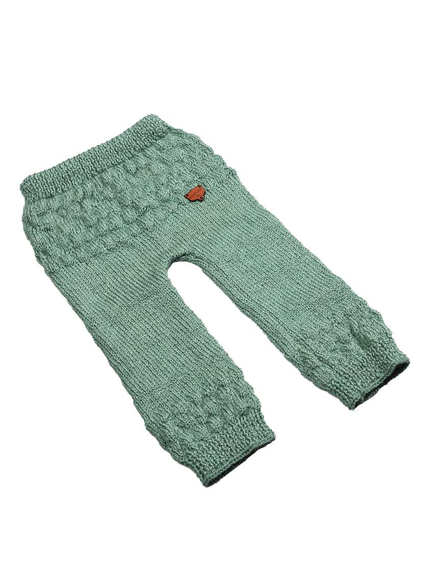 girls green solid casual trouser - 21647186 -  Standard Image - 2