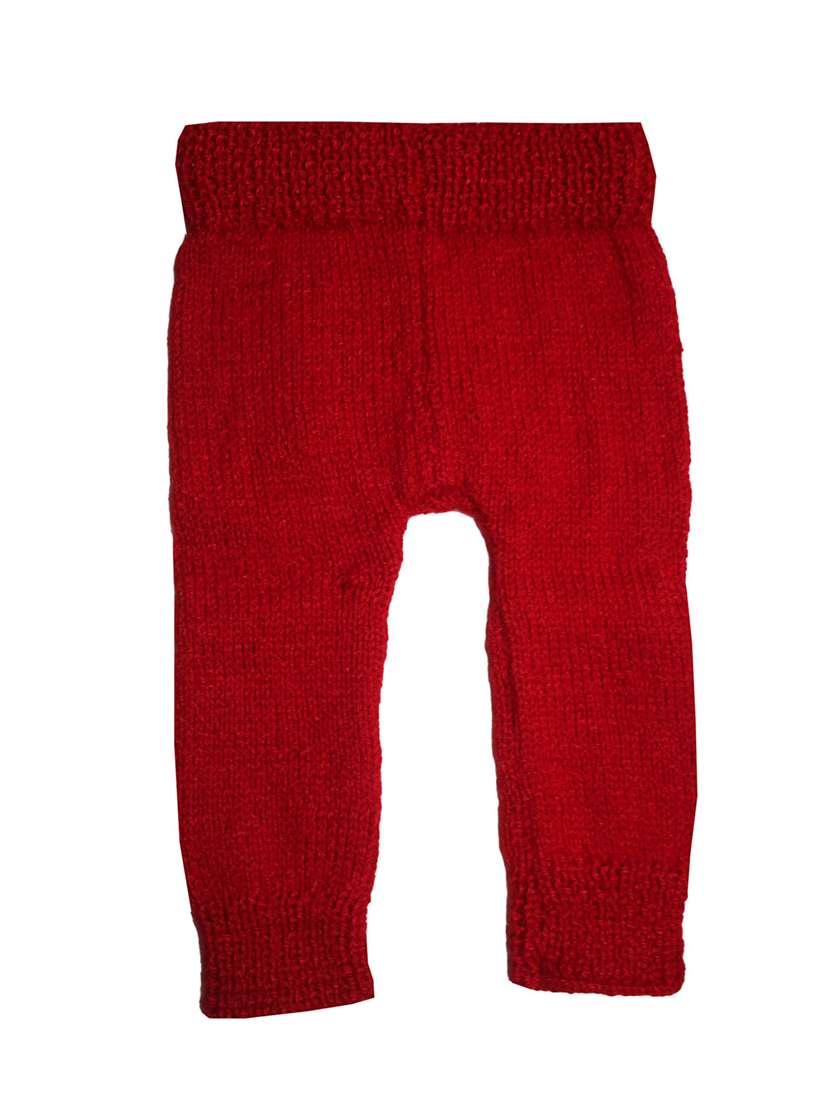 girls red solids casual trouser - 21647196 -  Standard Image - 2