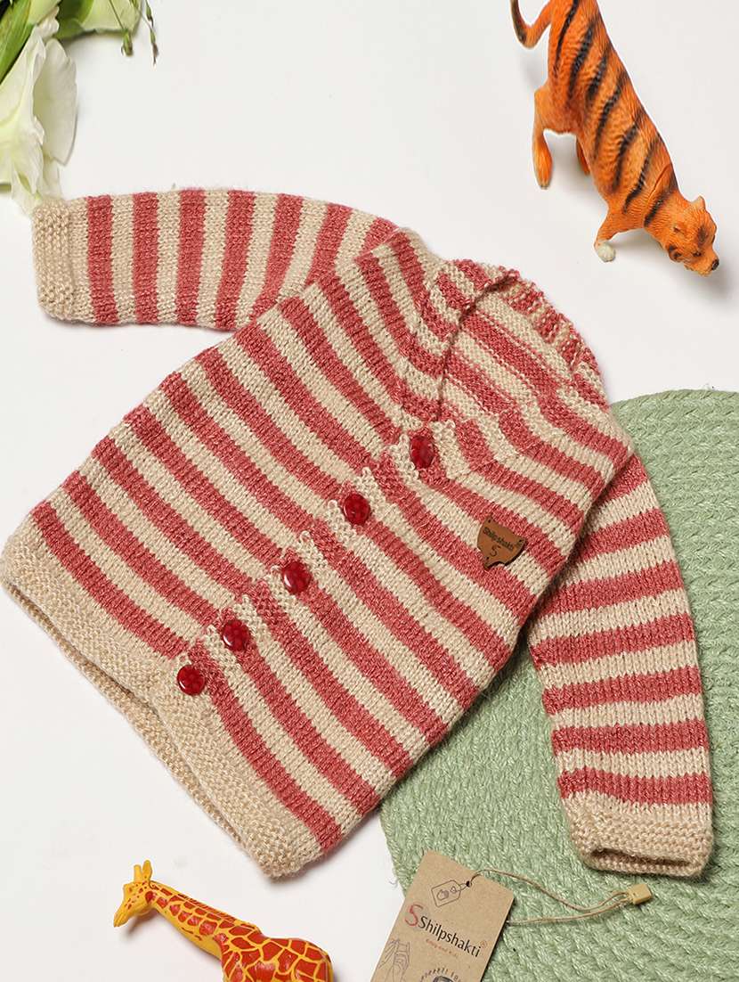 girls self design long sleeve cardigans