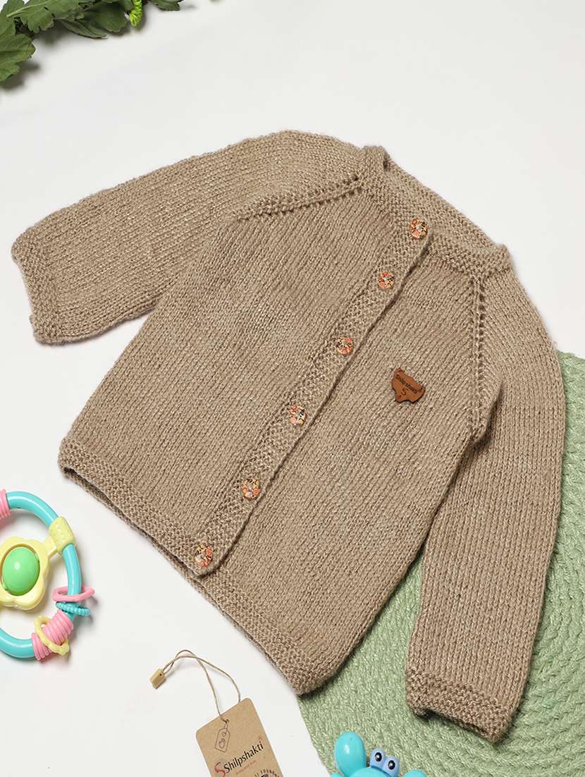 girls self design long sleeve cardigans