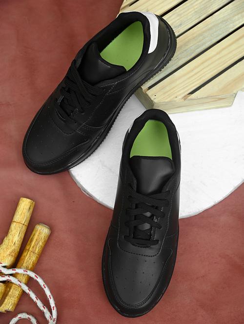 men black lace up sneaker - 21647298 -  Standard Image - 0