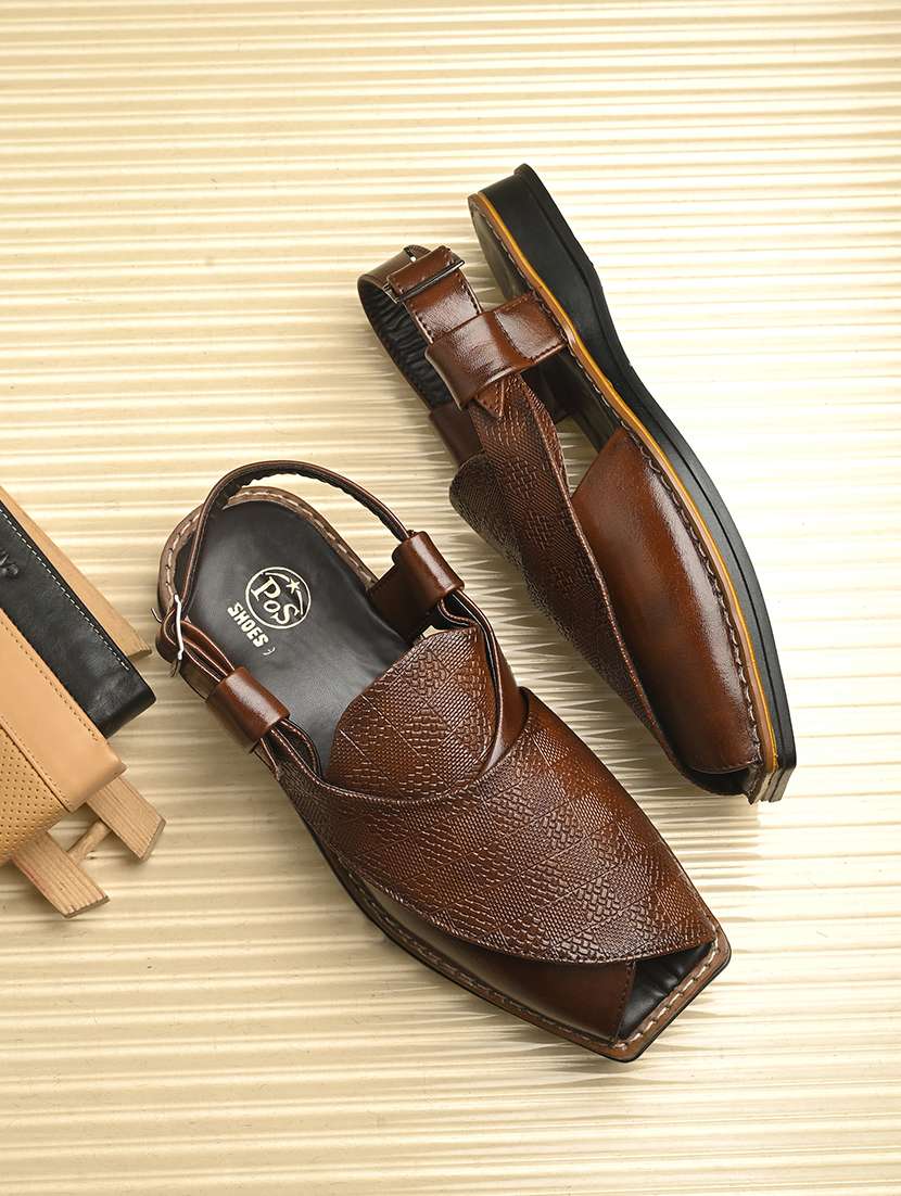 men plain back strap sandals