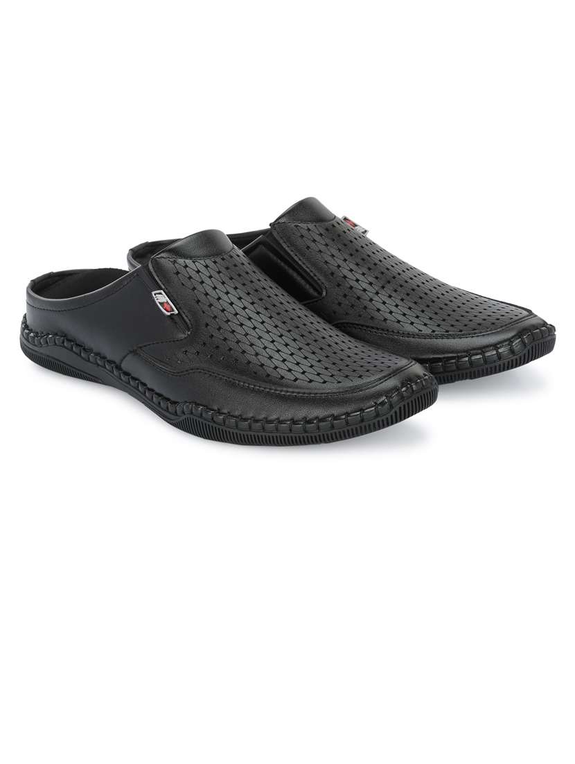 men plain slip on sandals