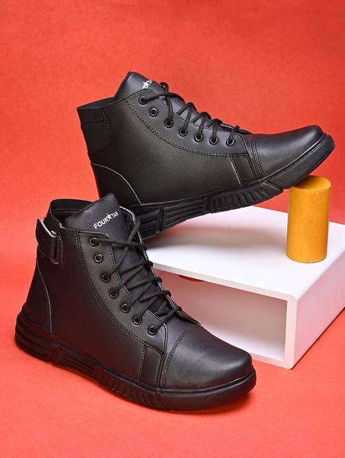 men black lace up boots - 21647358 -  Standard Image - 0