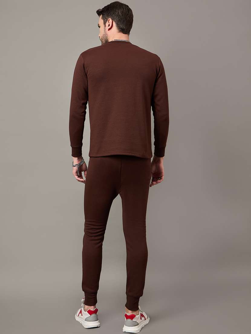 men solid fleece thermal set - 21647392 -  Standard Image - 2