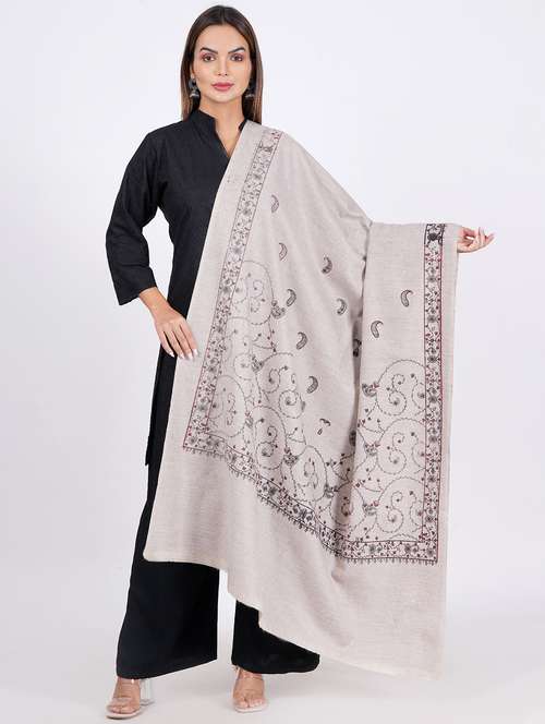 women elegant self design shawls  - 21647980 -  Standard Image - 0