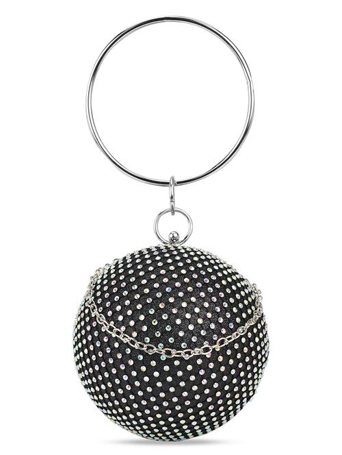 mini rhinestone ball shaped evening clutch - 21648254 - Standard Image - 0
