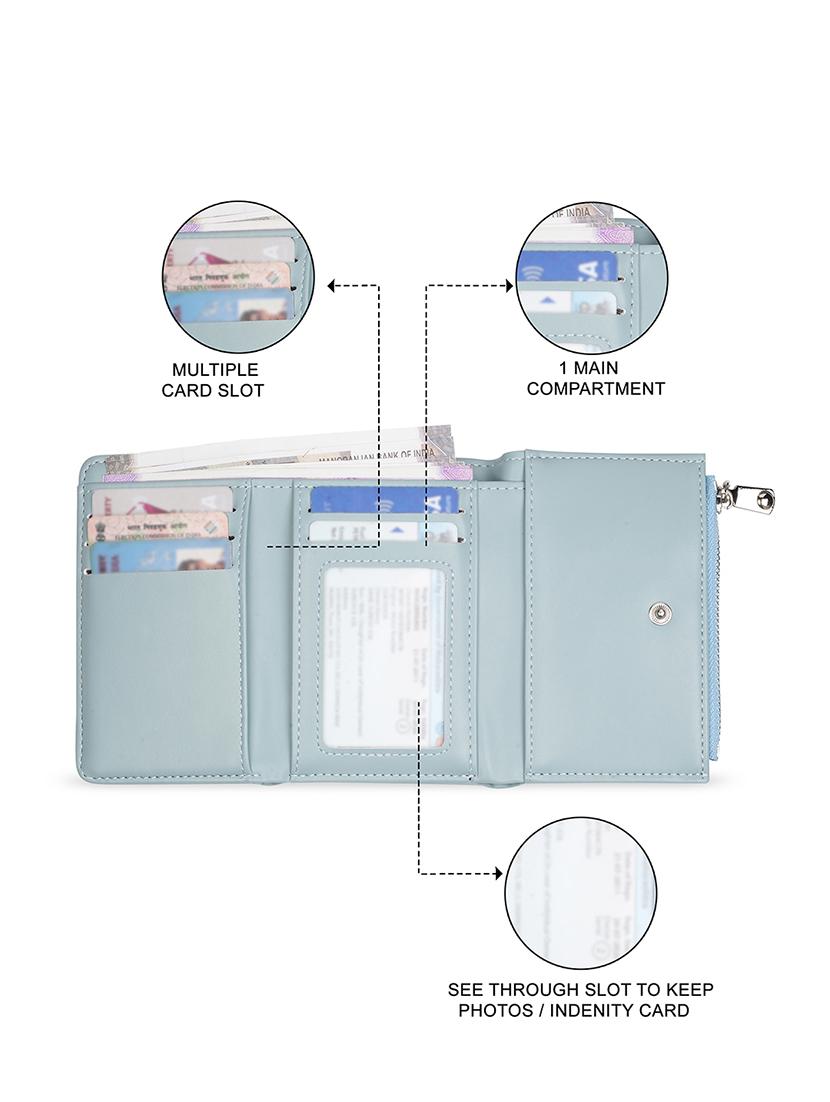 women solid leatherette wallet - 21648267 - Standard Image - 2