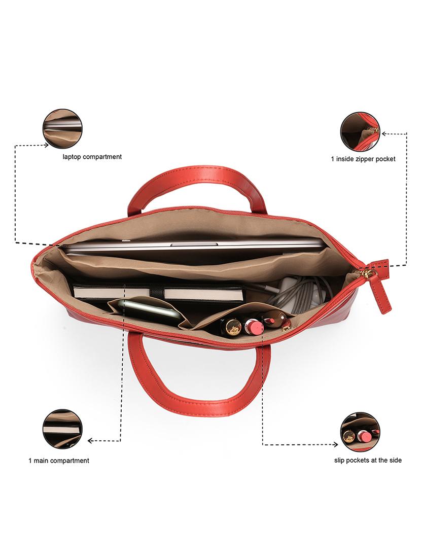women solid leatherette handbag - 21648268 - Standard Image - 2