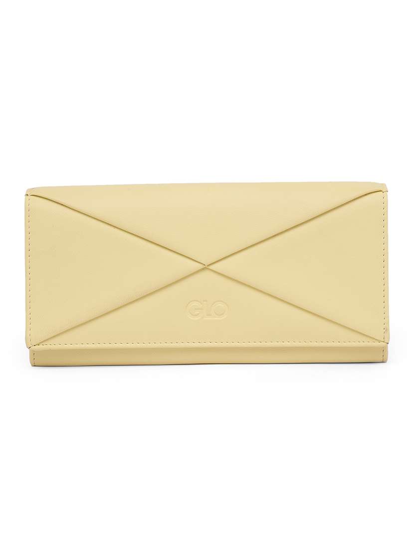 women cream leatherette wallet - 21648276 -  Zoom Image - 0